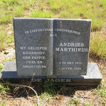 JAGER Andries Marthinus, de 1930-2008