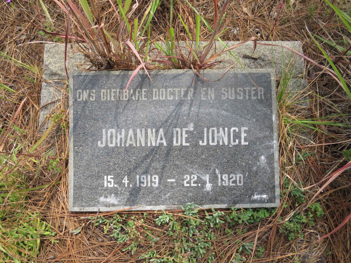 JONGE Johanna, de 1919-1920