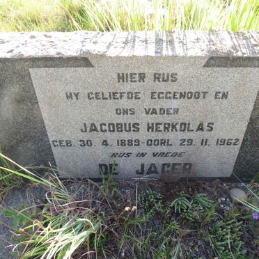 JAGER Jacobus Herkolas, de 1889-1962
