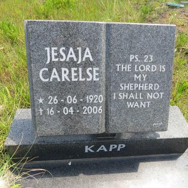 KAPP Jesaja Carelse 1920-2006
