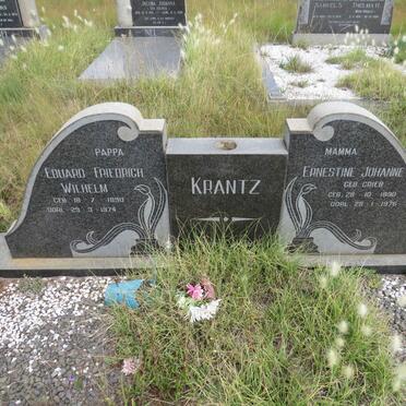 KRANTZ Eduard Friedrich Wilhelm 1890-1974 & Ernestine Johanne GRIEB 1890-1976