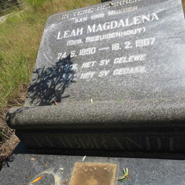 LEIBBRANDT Leah Magdalena nee BEZUIDENHOUT 1880-1967