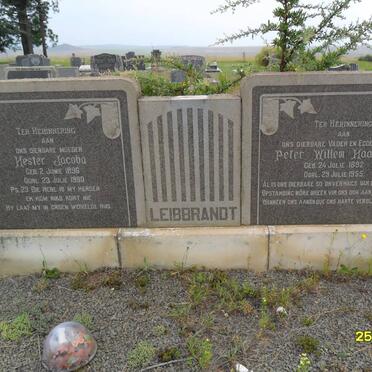 LEIBBRANDT Peter Willem Haaike 1892-1955 &amp; Hester Jacoba 1896-1980