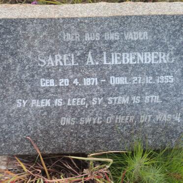 LIEBENBERG Sarel A. 1871-1955