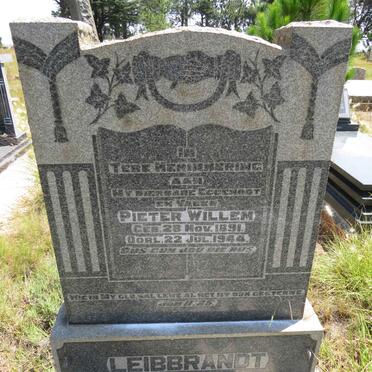 LEIBBRANDT Pieter Willem 1891-1944