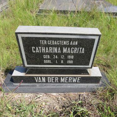 MERWE Catharina Magrita, van der 1918-1981