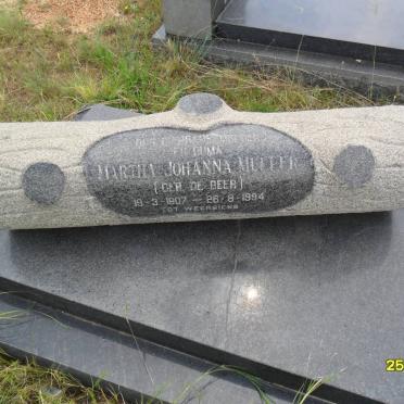 MULLER Martha Johanna nee DE BEER 1907-1994