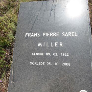 MILLER Frans Pierre Sarel 1922-2008