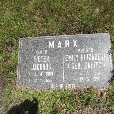 MARX Pieter Jacobus 1909-1992 & Emily Elizabeth CALITZ 1913-1990