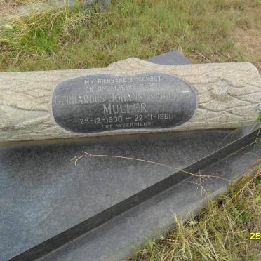 MULLER Gerhardus Johannes Beukes 1900-1961