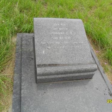 NIEKERK Johanna C.B., van 1895-1974