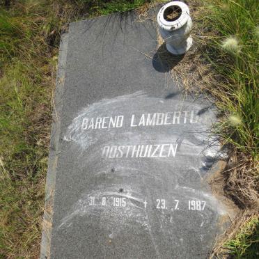 OOSTHUIZEN Barend Lambertus 1915-1987 