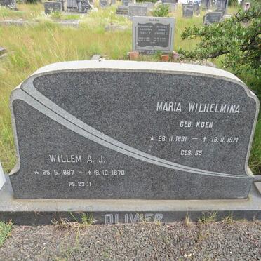 OLIVIER Willem A.J. 1887-1970 & Maria Wilhelmina 1881-1974
