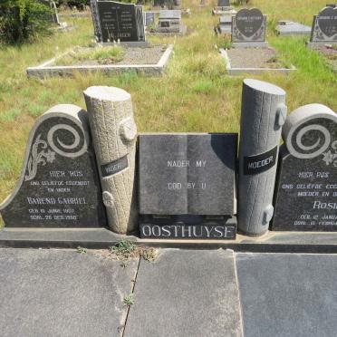 OOSTHUYSE Barend Gabriel 1907-1968 & Rosie 1914-1993 