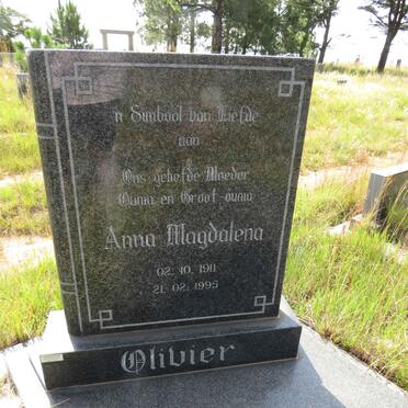 OLIVIER Anna Magdalena 1911-1995