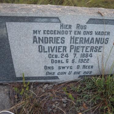 PIETERSE Andries Hermanus Olivier 1884-1922