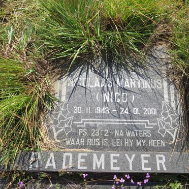 RADEMEYER Nicolaas Martinus 1943-2001