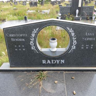 RADYN Christoffel Hendrik 1916-1989 & Anna Sophia 1926-2015