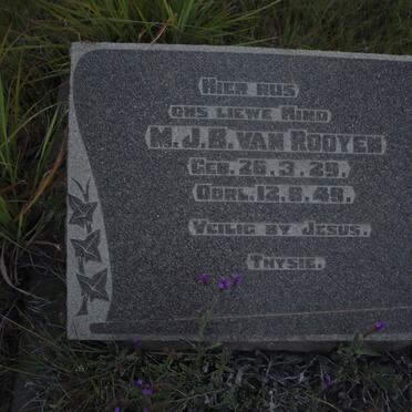 ROOYEN M.J.B., van 1929-1949