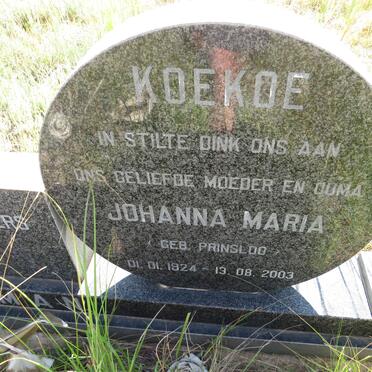 SCHOEMAN David Hermanus 1920-2000 & Johanna Maria PRINSLOO 1924-2003 _2