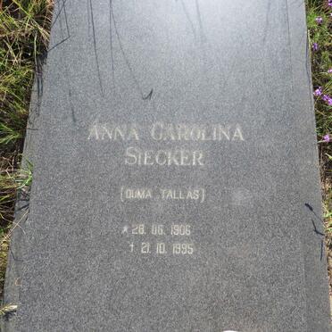 SIECKER Anna Carolina 1906-1995 