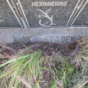 STADEN Marthinus Jacobus Petrus, van 1889-1961 & Isabella Margaretha VAN TONDER 1895-1962 _1