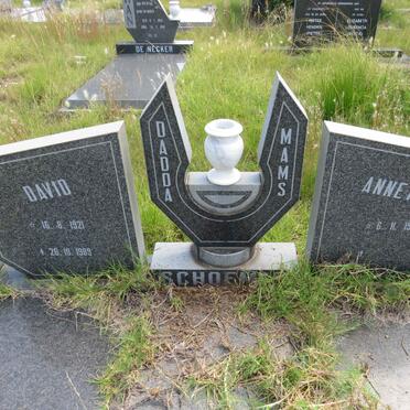 SCHOEMAN David 1921-1989 & Annetjie 1923-