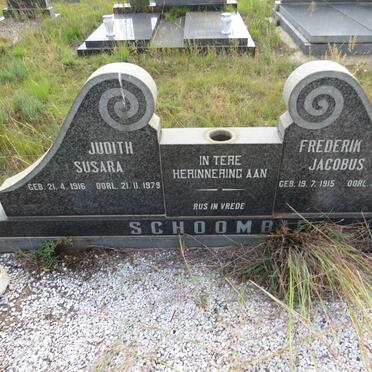 SCHOOMBIE Frederik Jacobus 1915-2000 & Judith Susara 1916-1979 