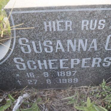 SCHEEPERS Susanna C. 1897-1989