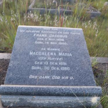 TERBLANCHE Frans Jacobus 1886-1950 & Magdalena Maria HURTER 1891-1980 _1