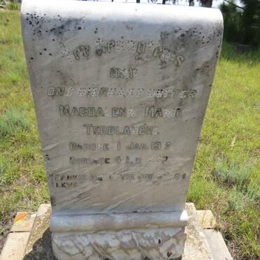 TERBLANCHE Magdalena Marie 1917-1937