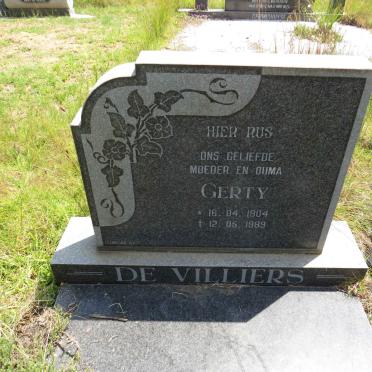 VILLIERS Gerty, de 1904-1989