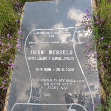 WESSELS Sophia Elizabeth nee LOMBARD 1929-2020