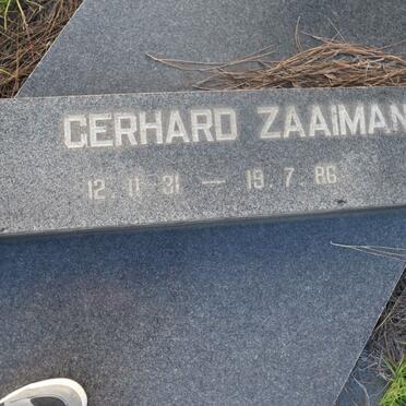 ZAAIMAN Gerhard 1931-1986