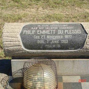 PLESSIS Philip Emmett, du 1877-1963