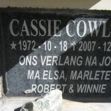 COWLEY Cassie 1972-2007