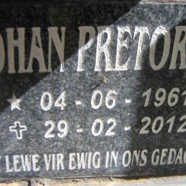 PRETORIUS Johan 1961-2012