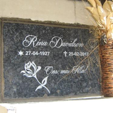 DAVIDSON Rina 1927-2017