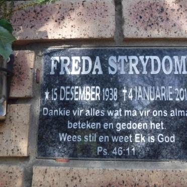 STRYDOM Freda 1938-2013