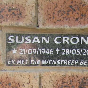 CRONJE Susan 1946-2015