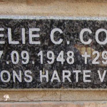 COETZEE Nelie C. 1948-2007