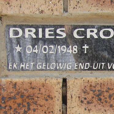 CRONJE Dries 1948-