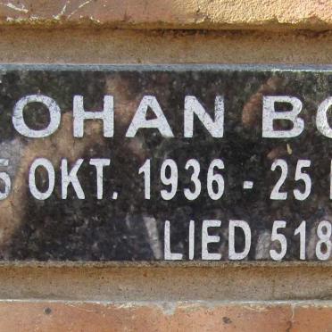 BOTMA Johan 1936-2006