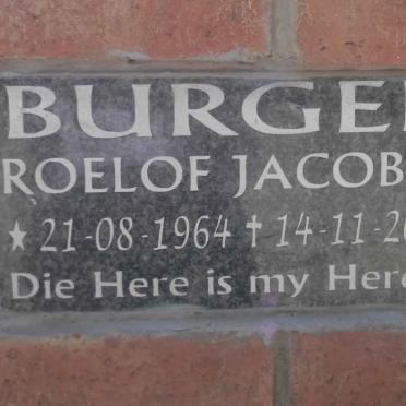 BURGER Roelof Jacobus 1964-2017