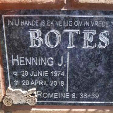 BOTES Henning J. 1974-2018