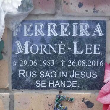 FERREIRA Mornè-Lee 1983-2016