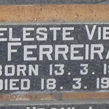 FERREIRA Celeste Vieira 1913-1977
