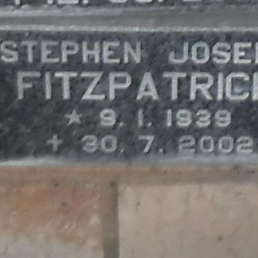 FITZPATRICK Stephen Joseph 1939-2002