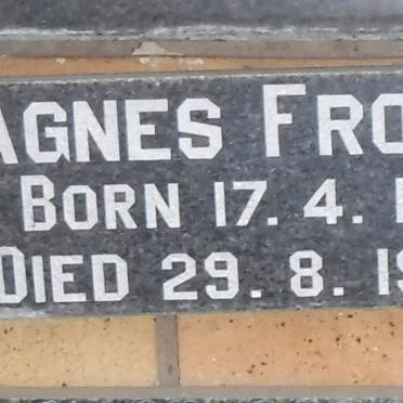 FROST Agnes 1911-1987