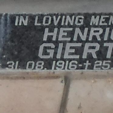 GIERTH Henrica 1916-2001